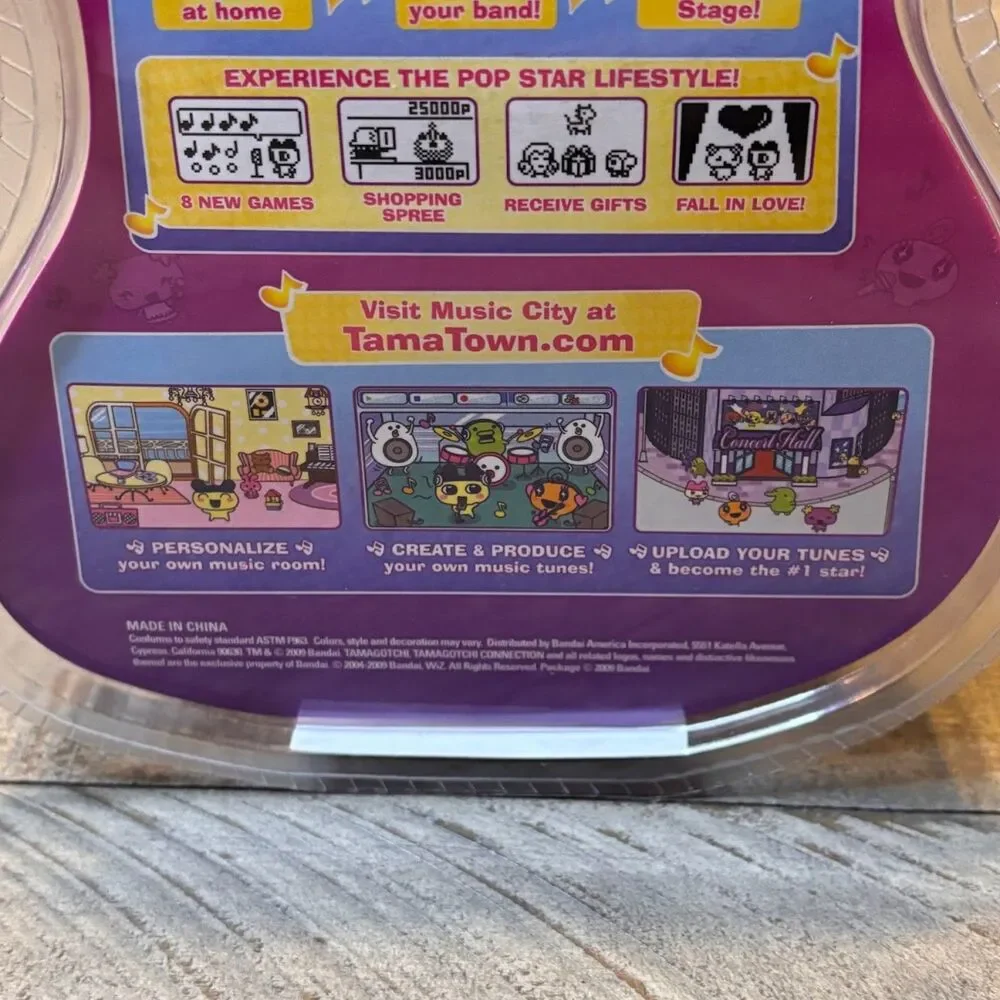 Tamagotchi Music Star Virtual Pet – Factory Sealed Bandai Gotchi Charm Edition